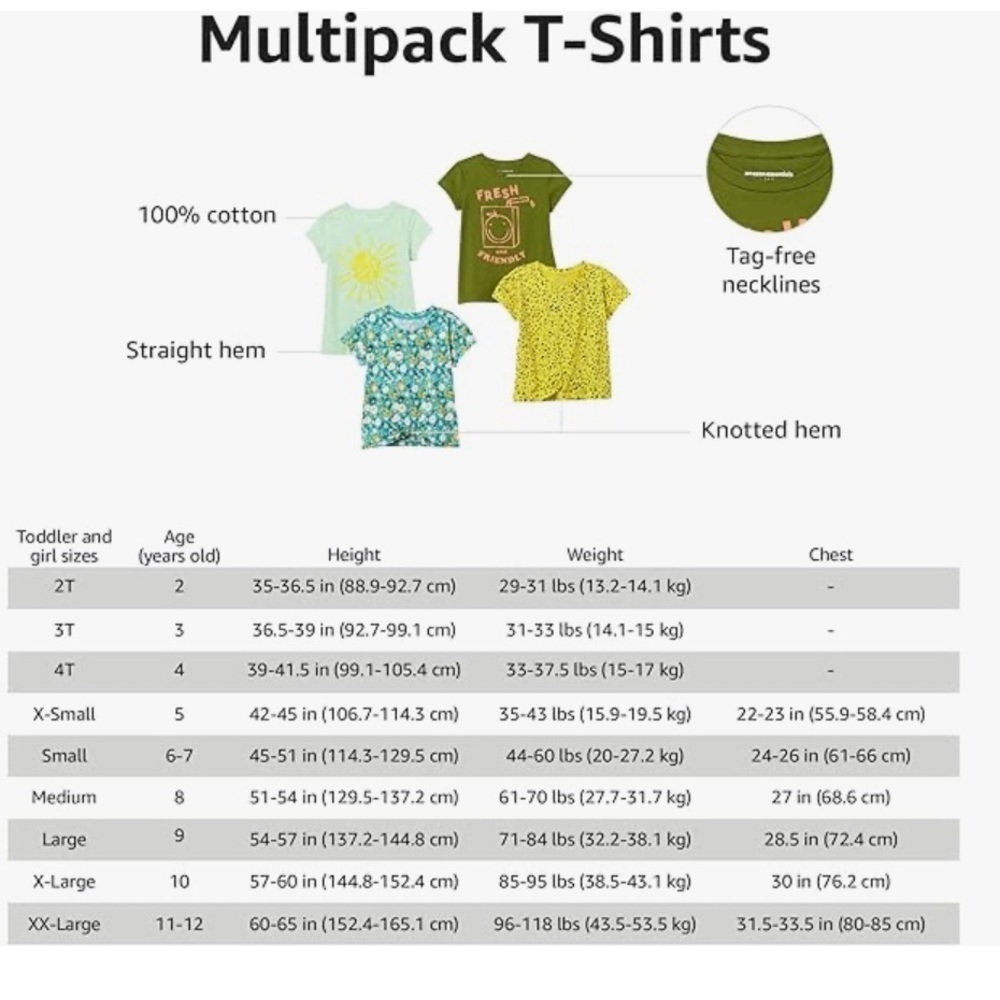 Girls Spotted Zebra Pack Of 4 XL Short Sleeves Kids TShirt Brand New - Picture 5 of 5